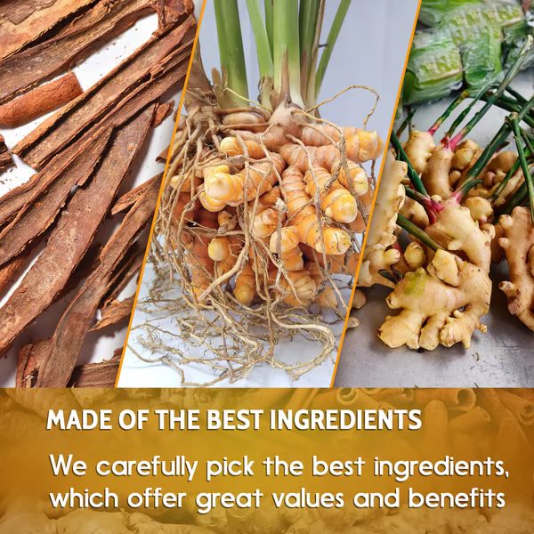 🔥 100% Natural Turmeric Ginger Cinnamon Tea