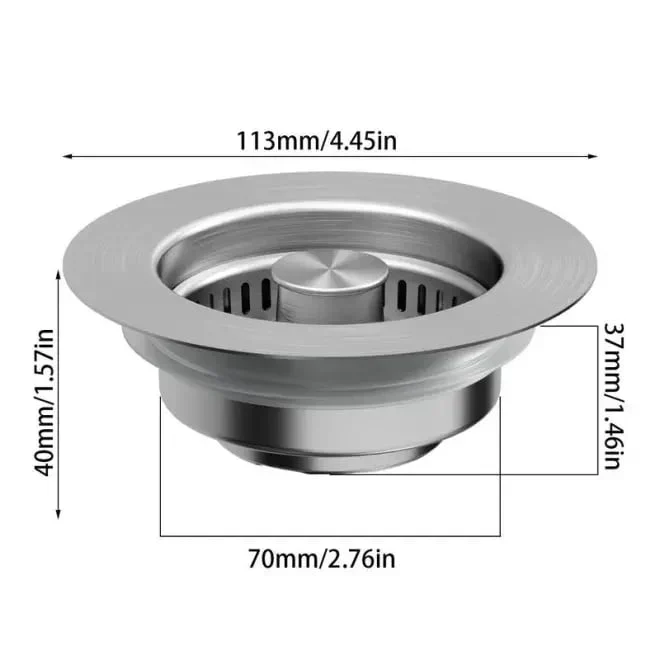 🔥LAST DAY 53% OFF-Upgraded 3 in 1 Kitchen Sink Drain Strainer