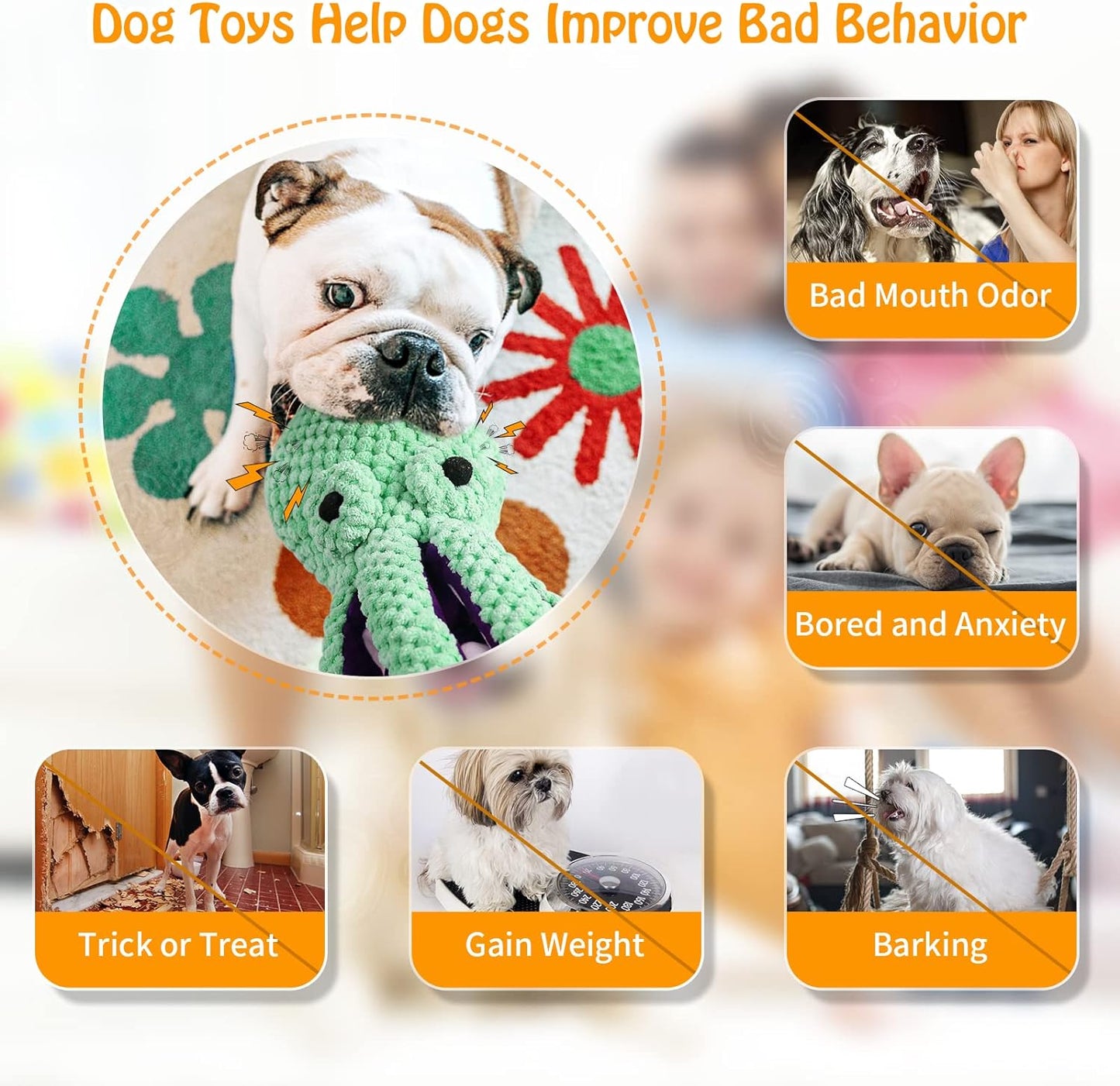 Durable Chew Toy for Dogs – Squeaky, Safe & Cleans Teeth