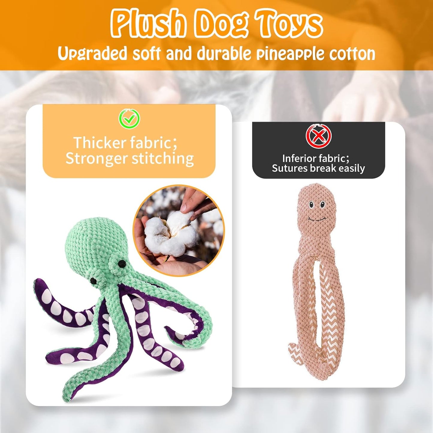 Durable Chew Toy for Dogs – Squeaky, Safe & Cleans Teeth
