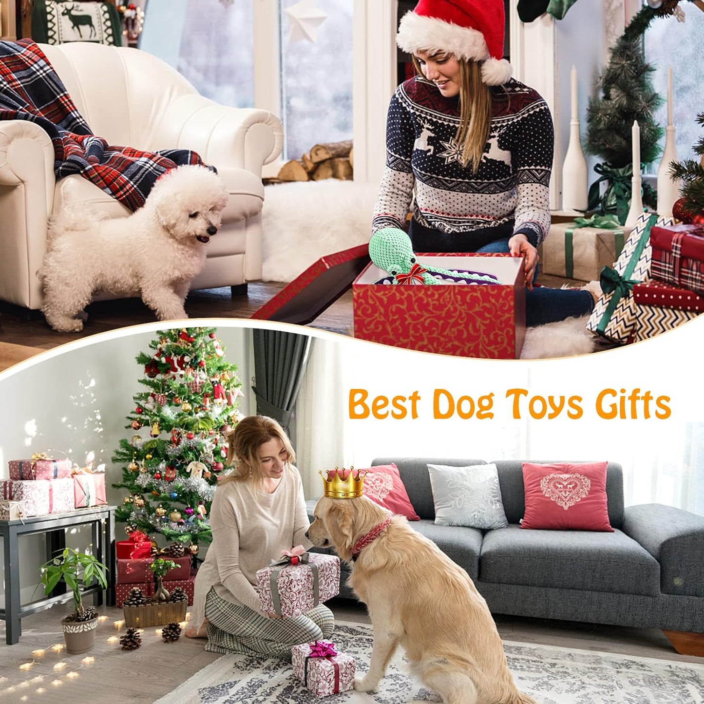 Durable Chew Toy for Dogs – Squeaky, Safe & Cleans Teeth