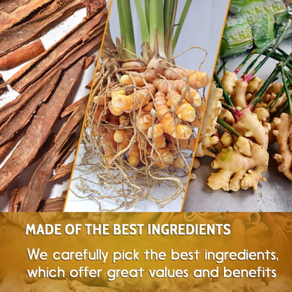 🔥 100% Natural Turmeric Ginger Cinnamon Tea