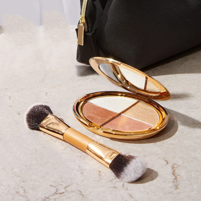 🎊Last 3 hours 60% off🔥eye & cheek palette - eyeshadow and highlighter make0up (with Detachable Brush)