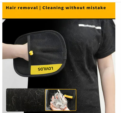 【✨Last Day Promotion 49% OFF】LOVILDS™ Pet Hair Removal Gloves for Cat & Dog | Reusable Electrostatic Double Sided Grooming Glove for Couch, Carpet, Clothing |⚡2025 Newly Upgraded Removal Tool