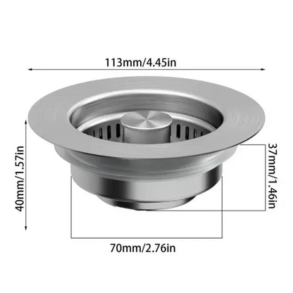 🔥LAST DAY 53% OFF-Upgraded 3 in 1 Kitchen Sink Drain Strainer