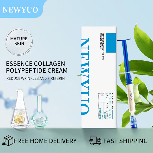 🔥NEWYUO-Polypeptide Collagen Elastic Essence Cream Moisturizing Hydrating Firming Low Irritating Serum