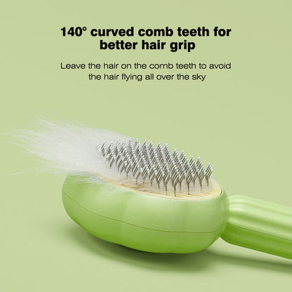 New Sunflower Pet Comb Cat Comb Pet Brush Pet Self-Cleaning Needle Comb Pet Hair Remover Pet Comb
