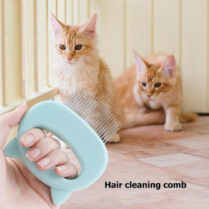 Pet Massager & Deshedding Shell Comb