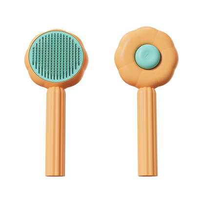 New Sunflower Pet Comb Cat Comb Pet Brush Pet Self-Cleaning Needle Comb Pet Hair Remover Pet Comb